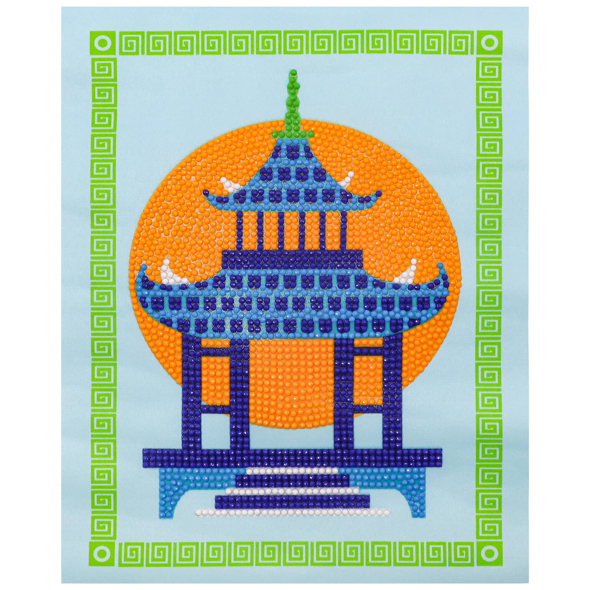 Jonathan Adler x Michaels 8" x 10" Pagoda Diamond Art Kit